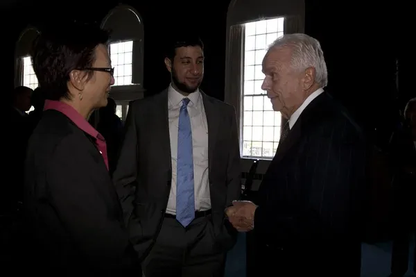 Dr. John Fontana and Ihab Rashad with the Chancellor of UMass Lowell