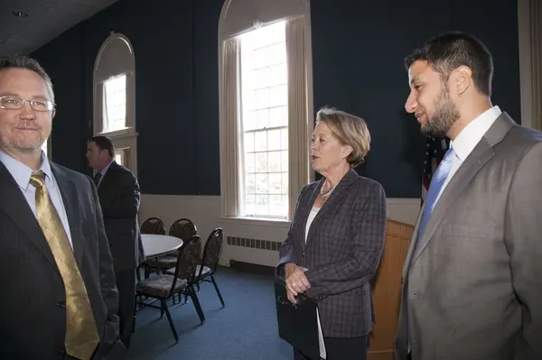 Ihab Rashad with Nikki Tsongas and Mark Biden, Sr. Research Fellow at Boston Scientific